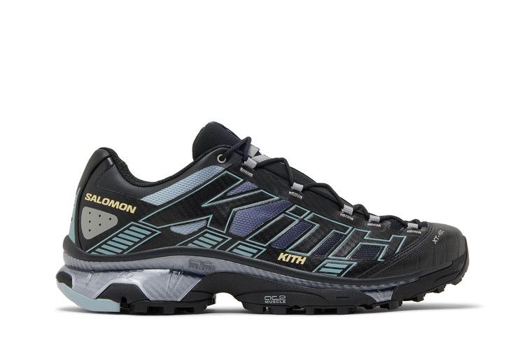 Kith x Salomon XT-4K 'Black Alloy Blue Fog' — Black/Alloy/Blue Fog