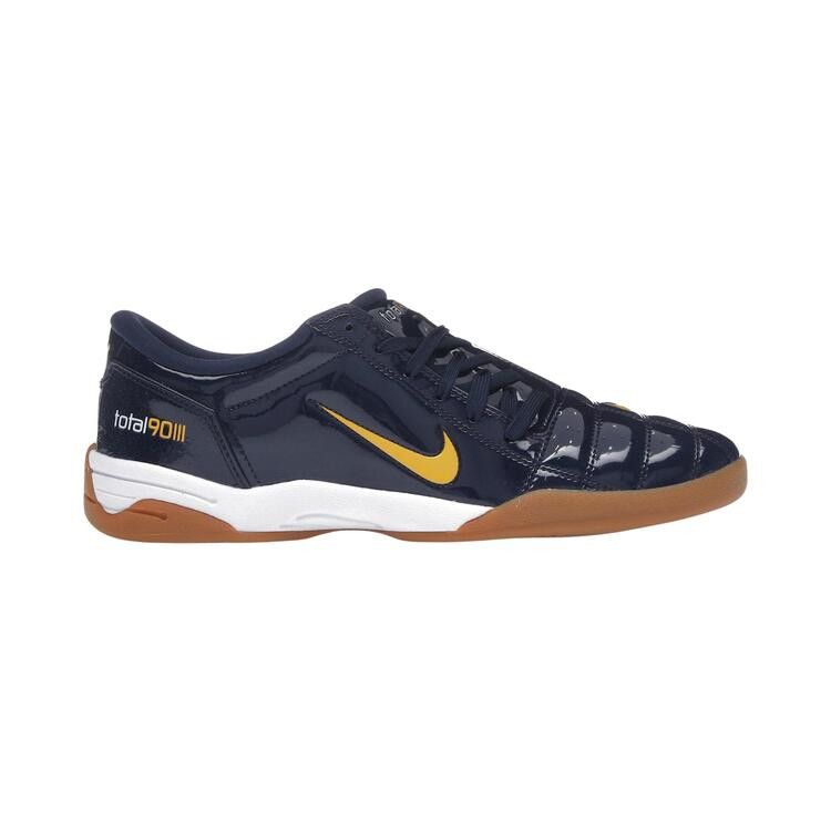 Nike Wmns Total 90 3 SP 'Patent Michigan' — Midnight Navy/White/Gum Medium Brown/University Gold (2)