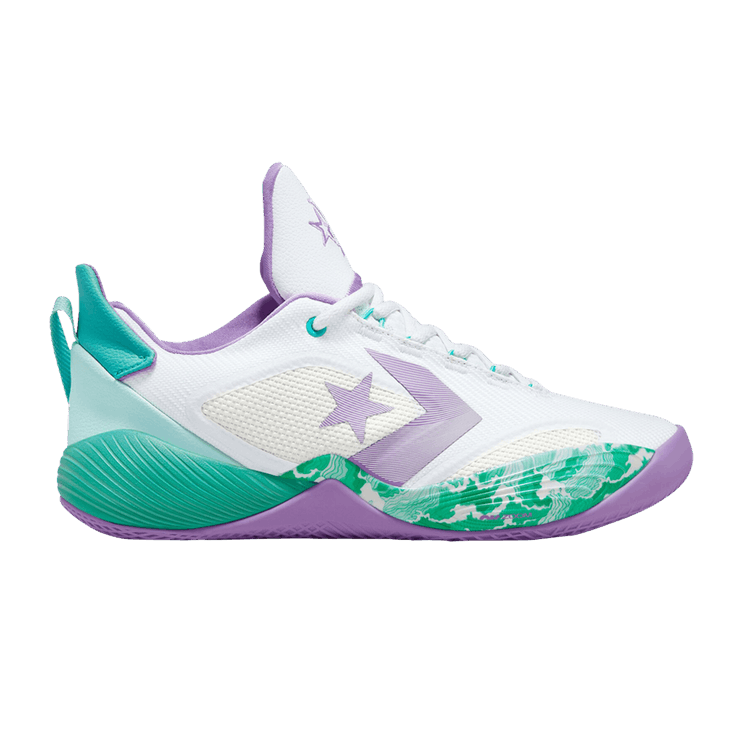 Converse All Star BB Shift 'White Pixel Purple' — White/Washed Teal/Pixel Purple