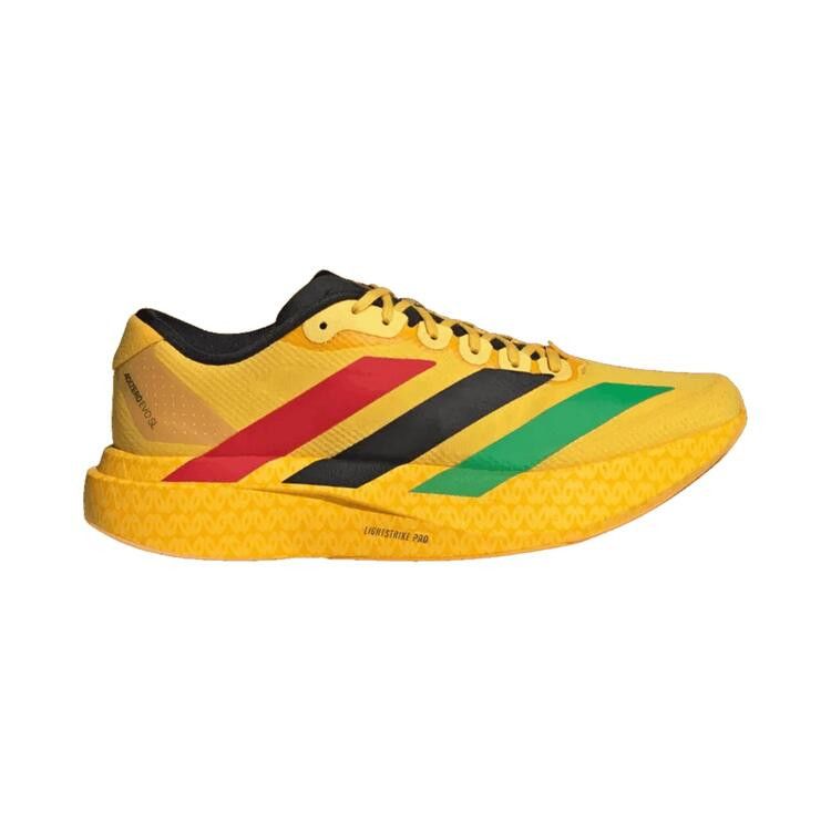 Bob Marley x adidas Adizero Evo SL 'One Love' — Bold Gold/Core Black/Pure Ruby
