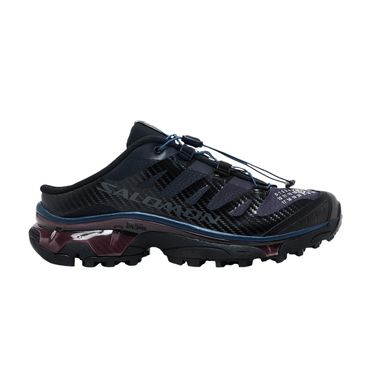 MM6 Maison Margiela x Salomon Wmns XT-4 Mule 'Black Hunkle Berry Violet' — Black/Nine Iron/Hunkle Berry Violet