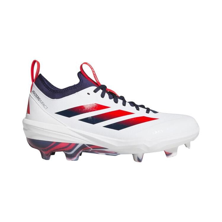 adidas Adizero Impact TPU 2.0 'USA' — Cloud White / Team Navy Blue 2 / Team Collegiate Red