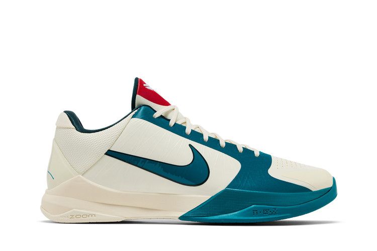 Caitlin Clark x Nike Kobe 5 Protro 'Coconut Milk Spruce' — Coconut Milk/Bright Spruce-Midnight Spruce-University Red-White (2)
