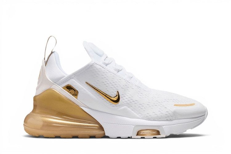 Nike Wmns Air Max 270 Premium 'White Team Gold' — White/Team Gold/Truly Gold/Metallic Gold (2)