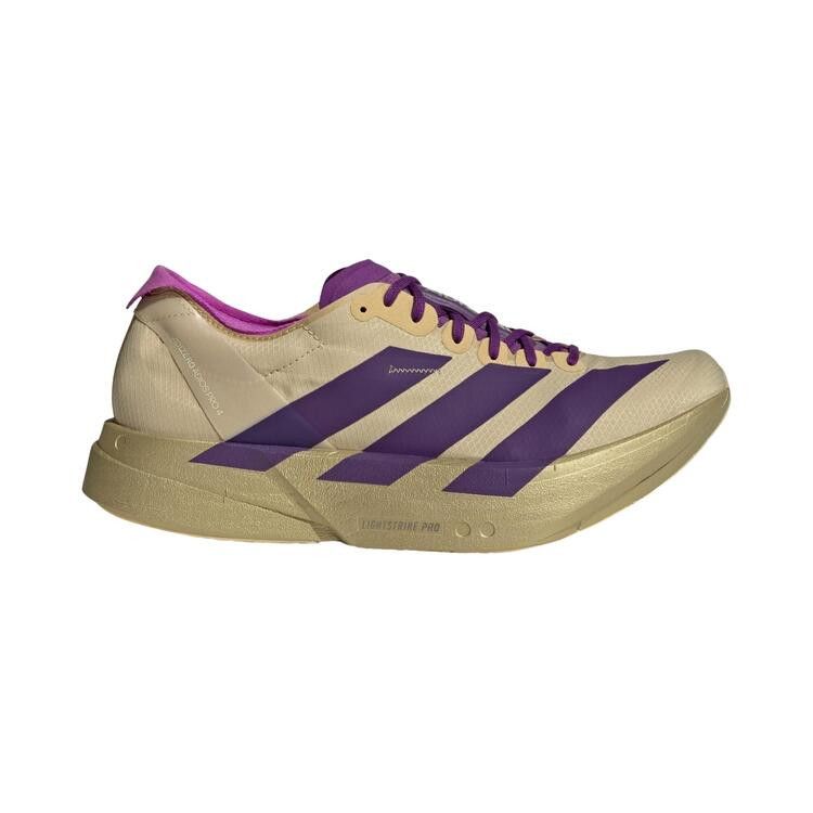 adidas Adizero Adios Pro 4 'Sand' — Sand / Rich Purple / Gold Metallic