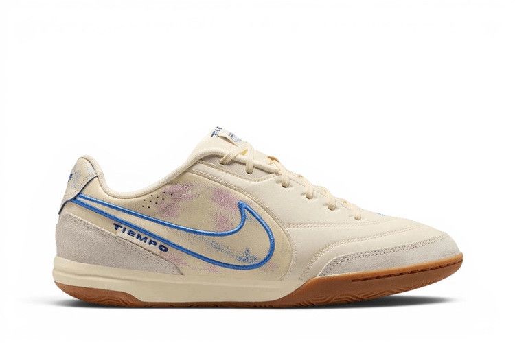 Nike Tiempo Streetgato Premium 'Coconut Milk Blue Crystal' — Coconut Milk/Blue Crystal/Gum Medium Brown