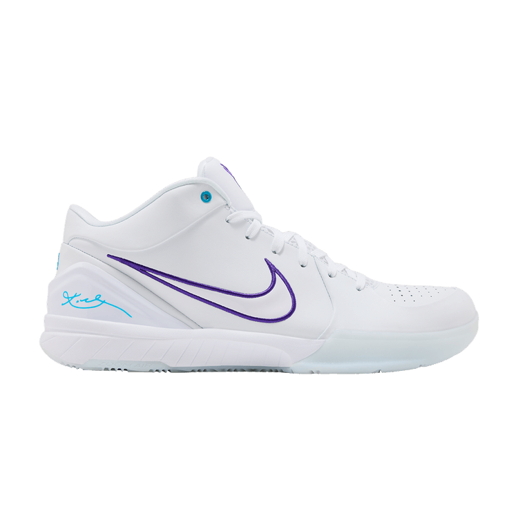 Nike Kobe 4 Protro 'Draft Day Pack - Charlotte Hornets' — White/Glacier Blue-Laser Purple