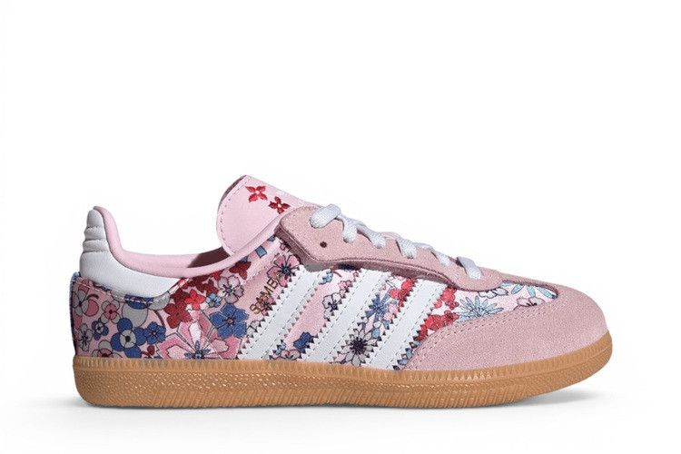 Liberty London x adidas Samba OG Little Kid 'Clear Pink Cloud White' — Clear Pink / Cloud White / Gum