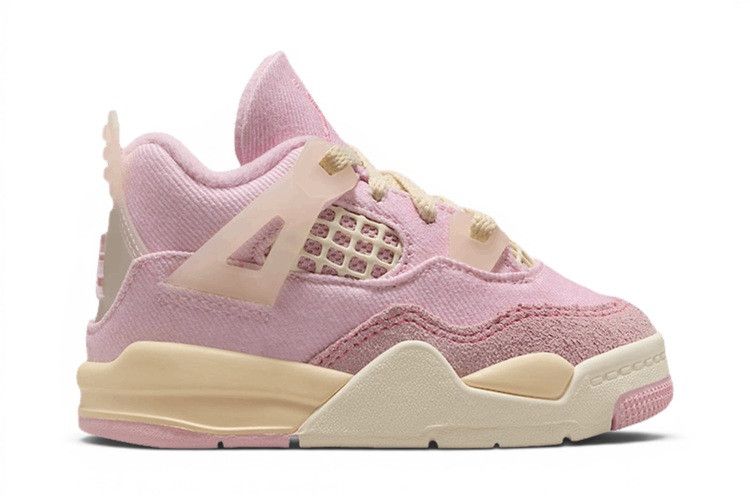 Air Jordan 4 Retro TD 'Iced Carmine' — Pearl Pink/Coconut Milk/Muslin/Iced Carmine