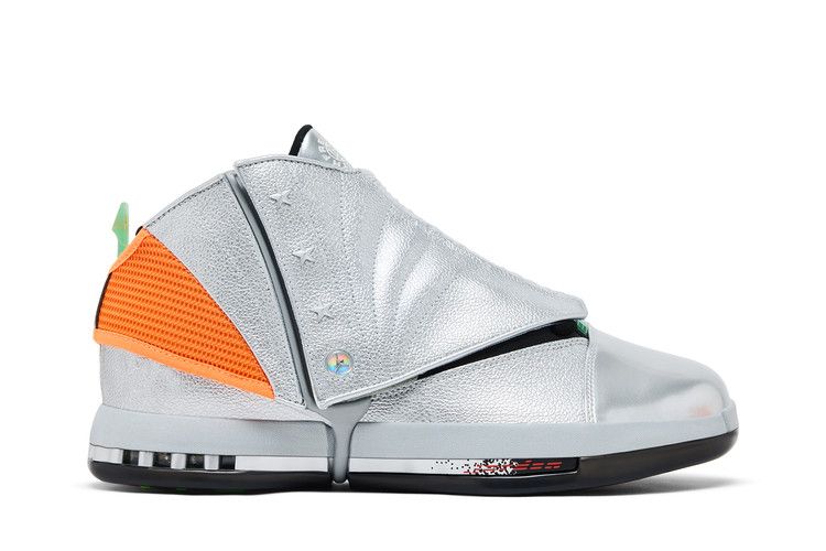 Free The Youth x Air Jordan 16 Retro OG 'Metallic Silver' — Metallic Silver/Picante Red-Total Orange