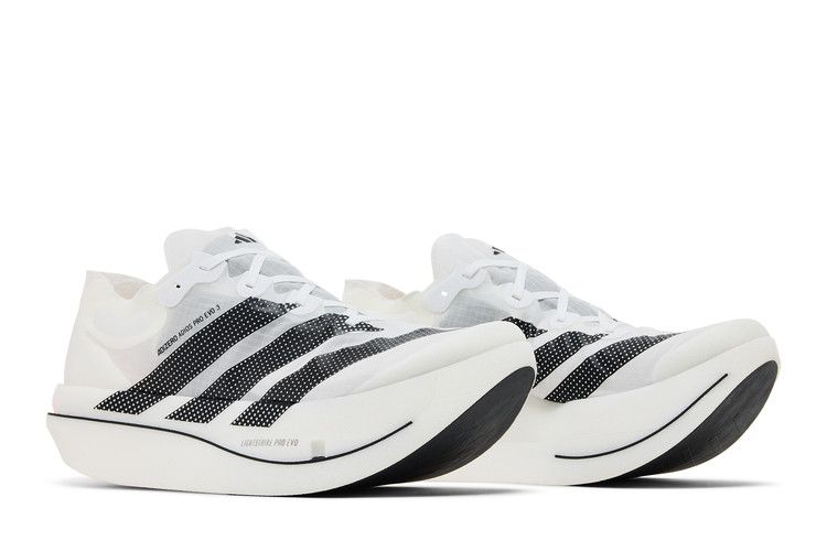 adidas Adizero Adios Pro Evo 3 'Cloud White Core Black Solar Turbo' — Cloud White/Core Black/Solar Turbo