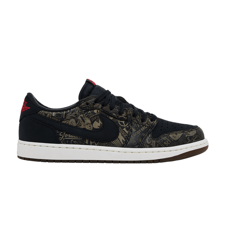Air Jordan 1 Low OG 'Laser' — Black/University Red/Palomino/Summit White