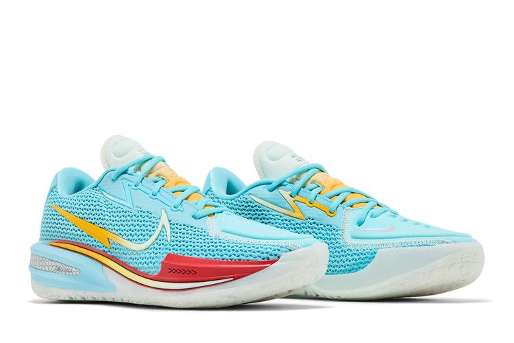 Titan x Dylan Harper x Nike GT Cut 1 'Bleached Aqua' — Bleached Aqua/Cashmere-Sport Gold-Chile Red-Metallic Silver-Glacier Blue