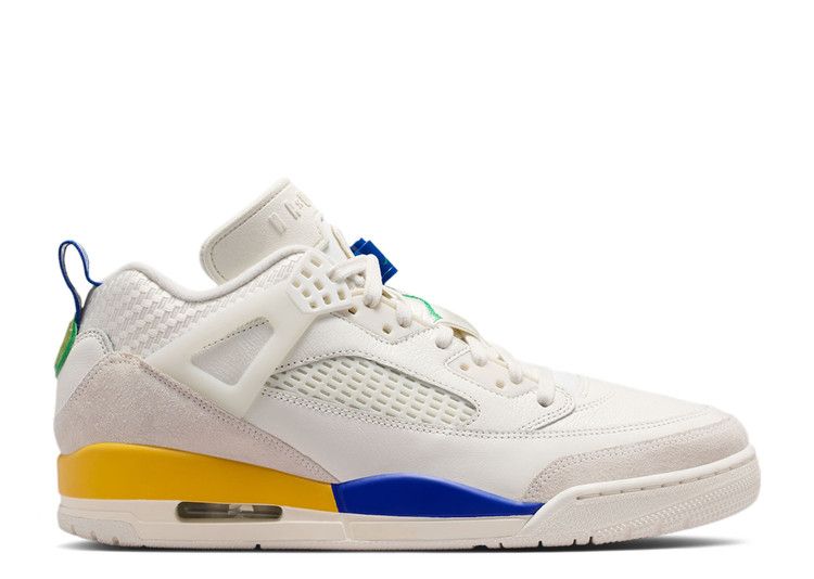 Air Jordan Spizike Low 'Brazil' — Sail/Lucky Green-Old Royal-Phantom-Photon Dust