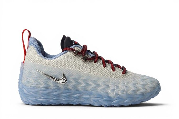 Cade Cunningham x Nike  S.T. Charge PE 'Detroit Tough' — Sail/Metallic Silver-Thunder Blue-Aluminum-Light Crimson-Bright Crimson
