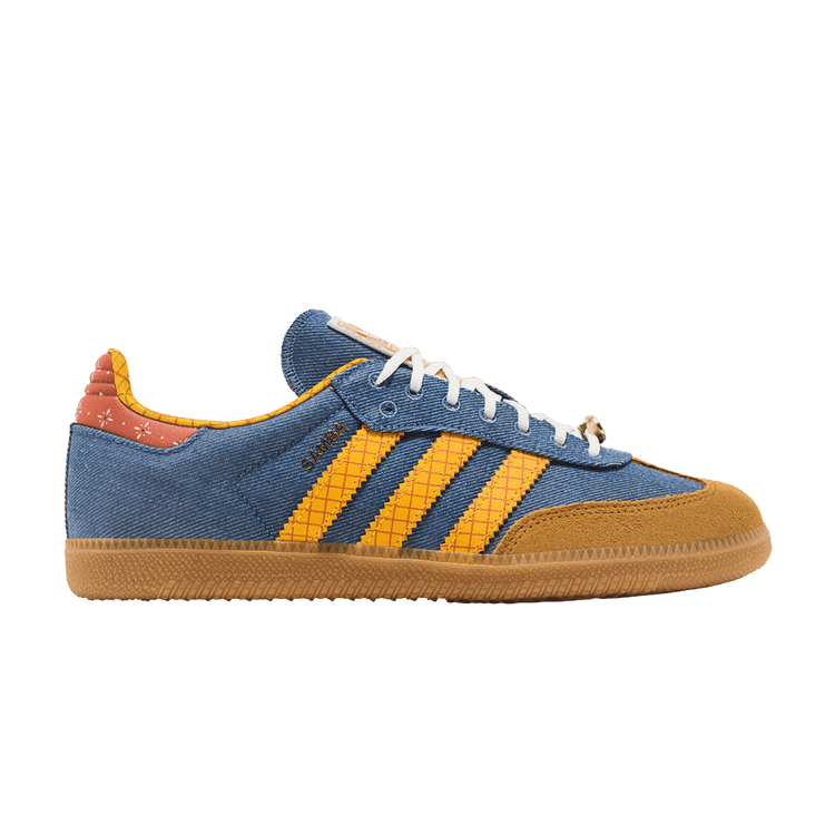 Toy Story x adidas Samba J 'Woody' — Blue/Tan/Yellow