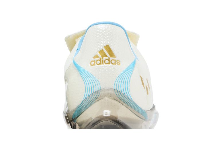 Kith x Messi x adidas Wmns F50 Inframe 'Off White Clear Blue Gold' — Off White/Clear Blue/Metallic Gold