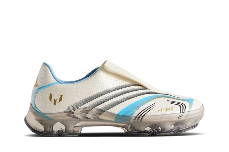 Kith x Messi x adidas F50 Inframe 'Off White Clear Blue Gold' With Trading Card — Off White/Clear Blue/Metallic Gold