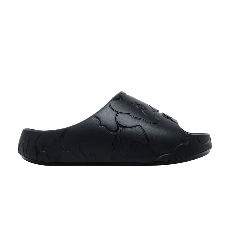 BAPE A Bathing Ape Slide #1 'Black Solid Camo' — Black