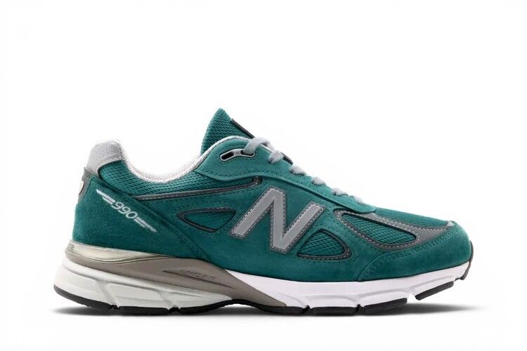 New Balance 990v4 Made In USA 'Teal' — Teal/White