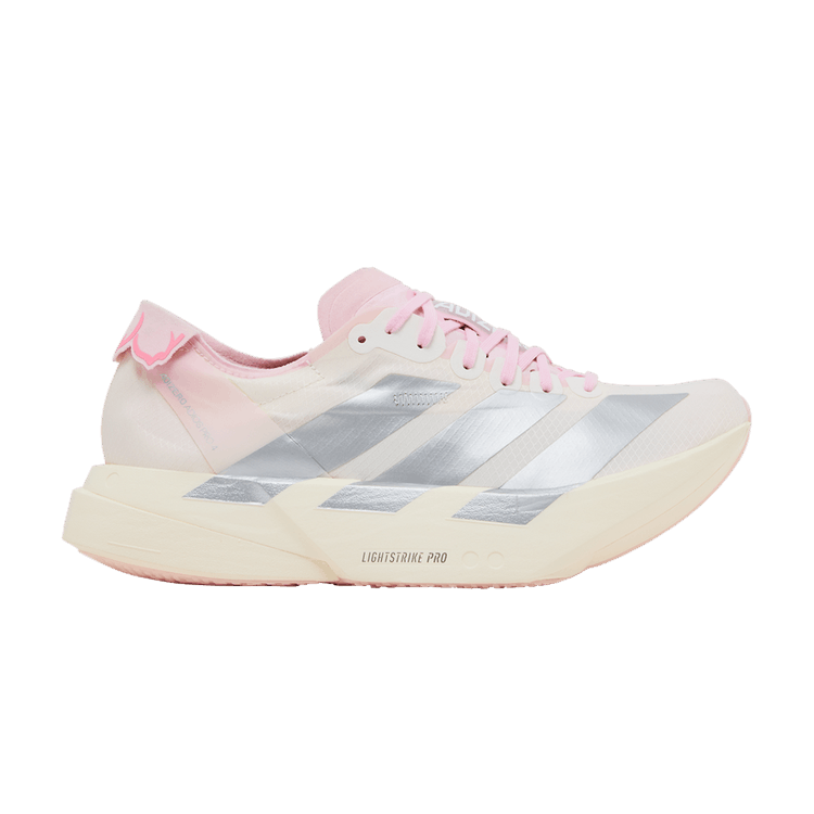 adidas Wmns Adizero Adios Pro 4 'Core White Silver Metallic Clear Pink' — Core White/Silver Metallic/Clear Pink