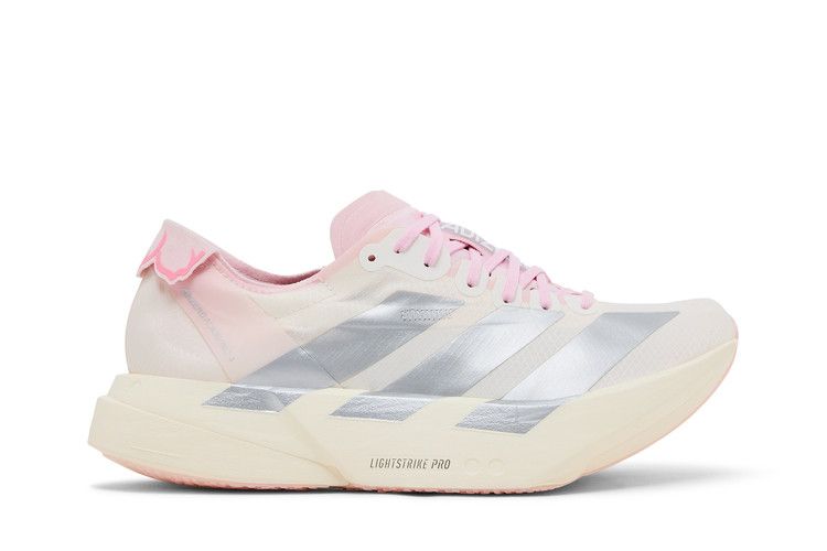 adidas Wmns Adizero Adios Pro 4 'Core White Silver Metallic Clear Pink' — Core White/Silver Metallic/Clear Pink