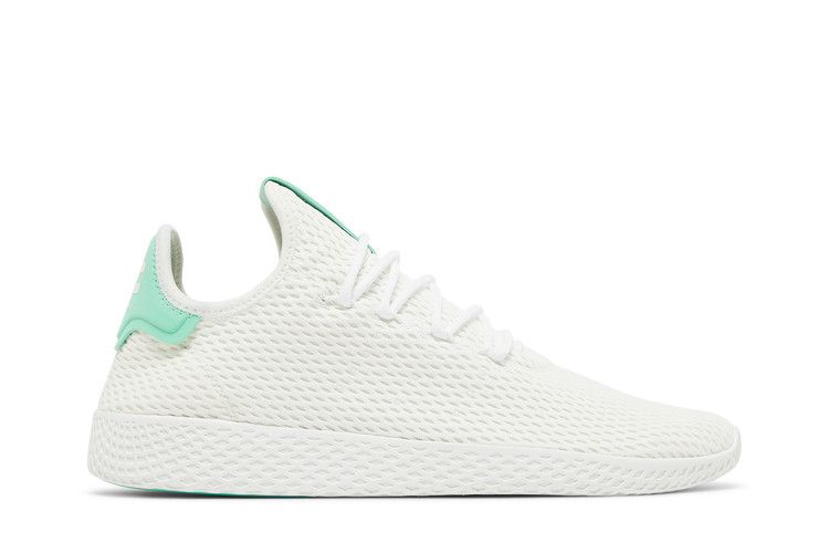 Pharrell x adidas Tennis Hu 'White' — Footwear White/Footwear White/Green Glow