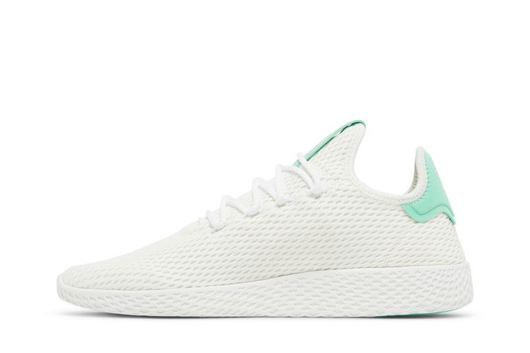Pharrell x adidas Tennis Hu 'White' — Footwear White/Footwear White/Green Glow