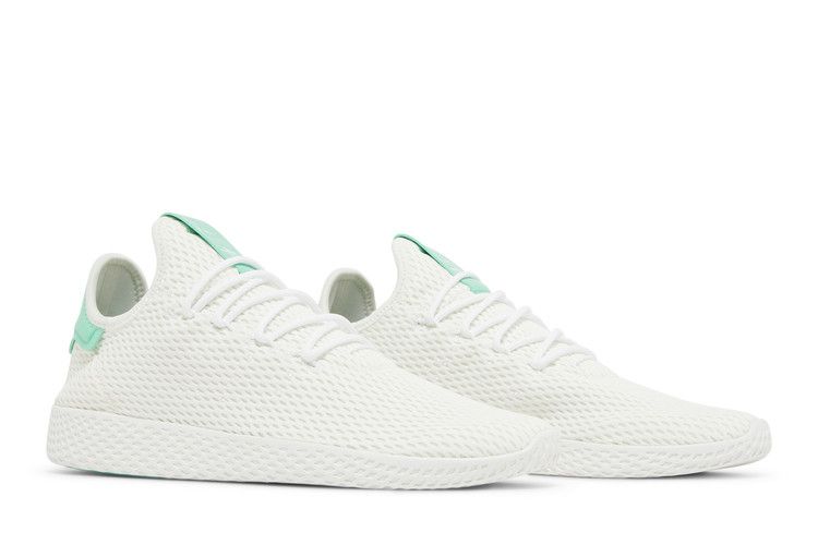Pharrell x adidas Tennis Hu 'White' — Footwear White/Footwear White/Green Glow