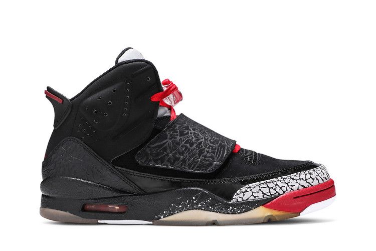 Air Jordan Son of Mars 'Black Cement' — Black/Varsity Red-Cmnt Gry-Wht