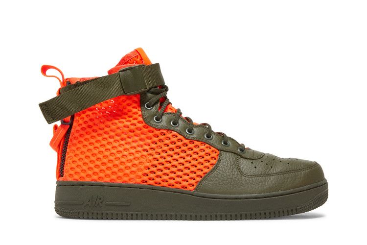 Nike SF Air Force 1 Mid QS 'Cargo Khaki Crimson' — Cargo Khaki/Total Crimson (2)