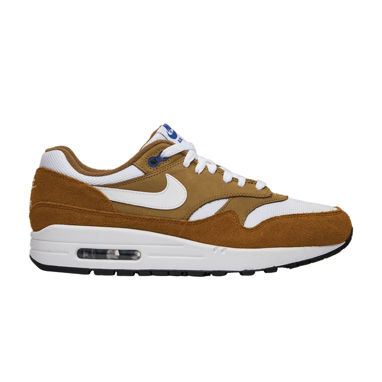 Nike Air Max 1 Premium Retro 'Curry' — Dark Curry/Sport Blue/Black/True White