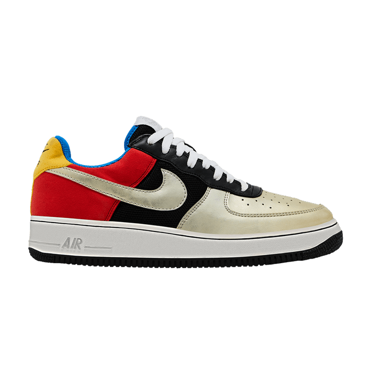 Nike Air Force 1 'Olympic' — Black/Metallic Silver-Chile Red