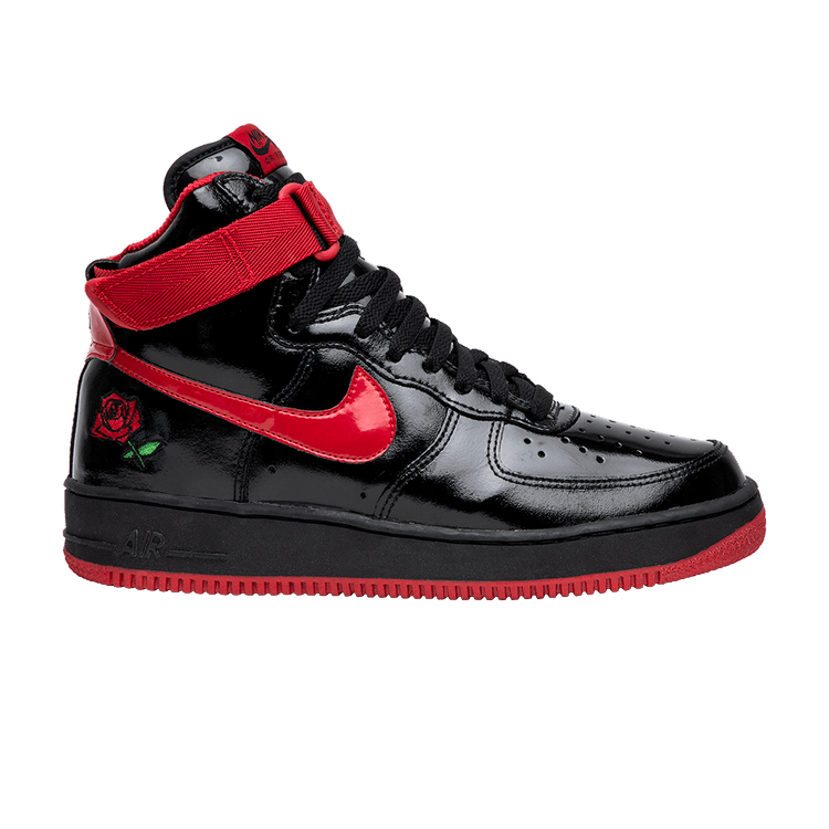 Nike Air Force 1 High 'Rose' — Black/Varsity Red
