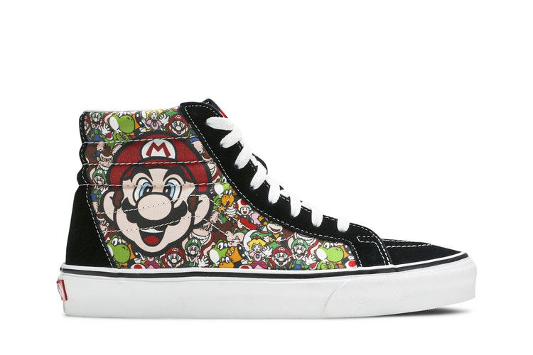 Nintendo x Vans Sk8-Hi Reissue 'Mario and Luigi' — Black/Multi-Color
