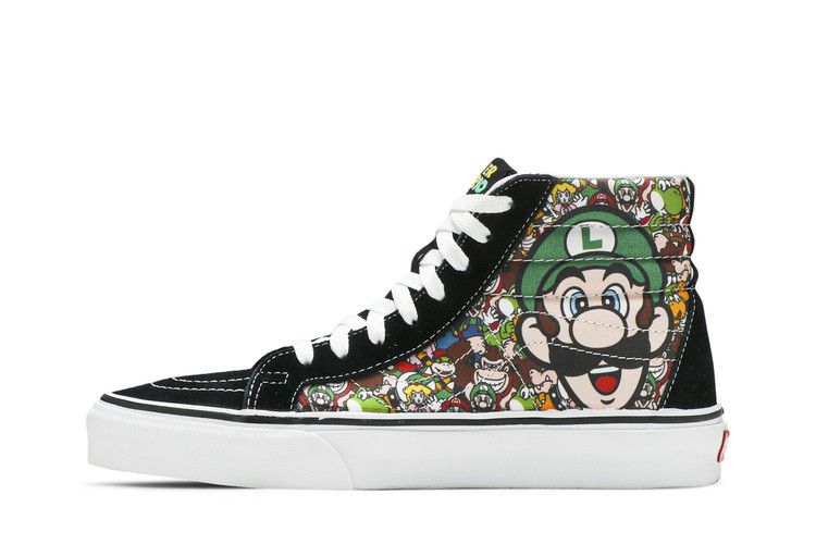 Nintendo x Vans Sk8-Hi Reissue 'Mario and Luigi' — Black/Multi-Color