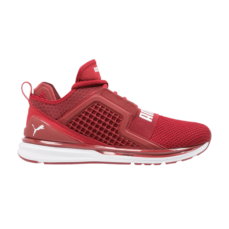 Puma Ignite Limitless Weave 'Red Dahlia' — Red Dahlia/White