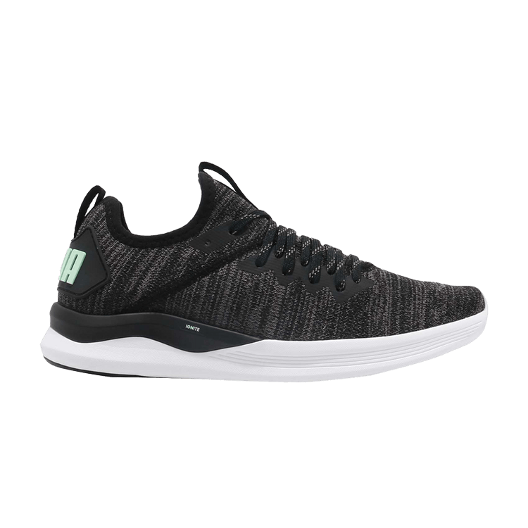 Puma Wmns Ignite Flash EvoKnit 'Fair Aqua' — Black/Charcoal/Fair Aqua
