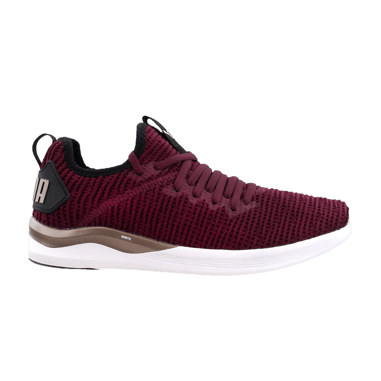 Puma Wmns Ignite Flash Luxe 'Fig' — Fig/Black/Metallic Ash