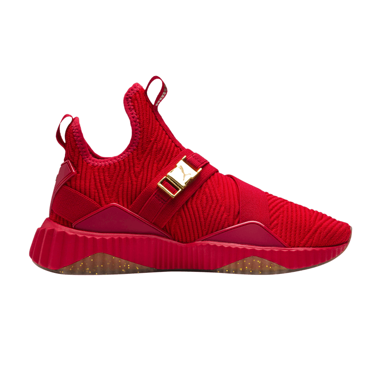 Puma Wmns Defy Varsity Mid 'Ribbon Red Metallic Gold' — Ribbon Red/Metallic Gold