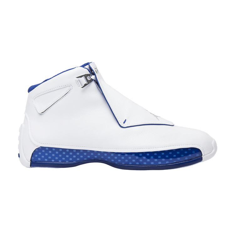 Air Jordan 18 Retro 'White Sport Royal' 2018 — White/Sport Royal/White/Metallic Silver