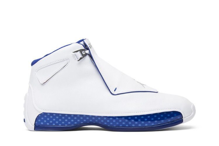 Air Jordan 18 Retro 'White Sport Royal' 2018 — White/Sport Royal/White/Metallic Silver