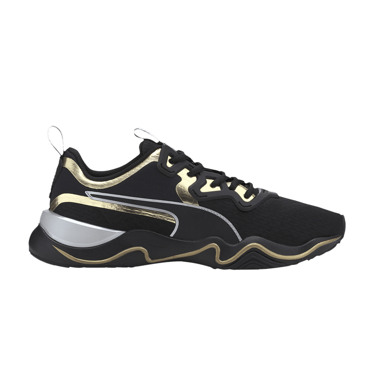 Puma Wmns Zone XT Metal 'Black Gold' — Black/Black/Gold