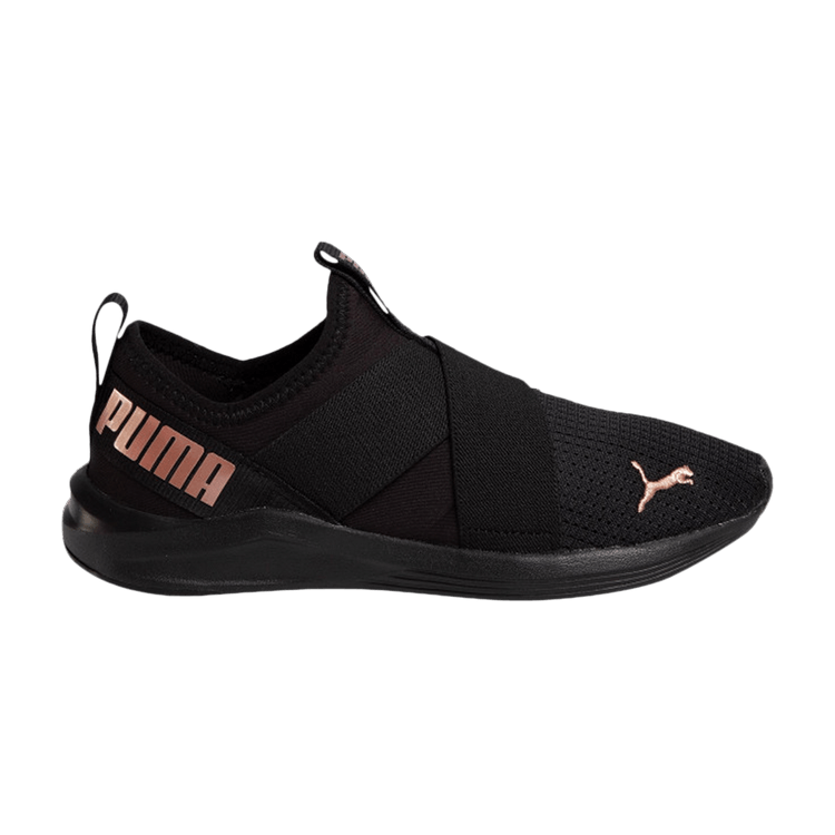 Puma Wmns Prowl Slip-On 'Black Rose Gold' — Black/Rose Gold