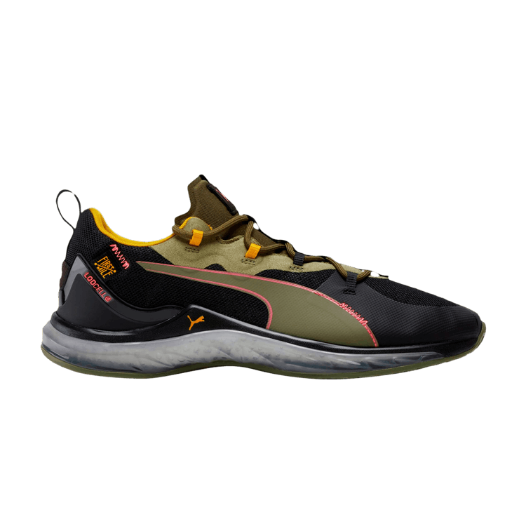 First Mile x Puma LQDCELL Hydra 'Black Burnt Olive' — Burnt Olive/Black/Pink