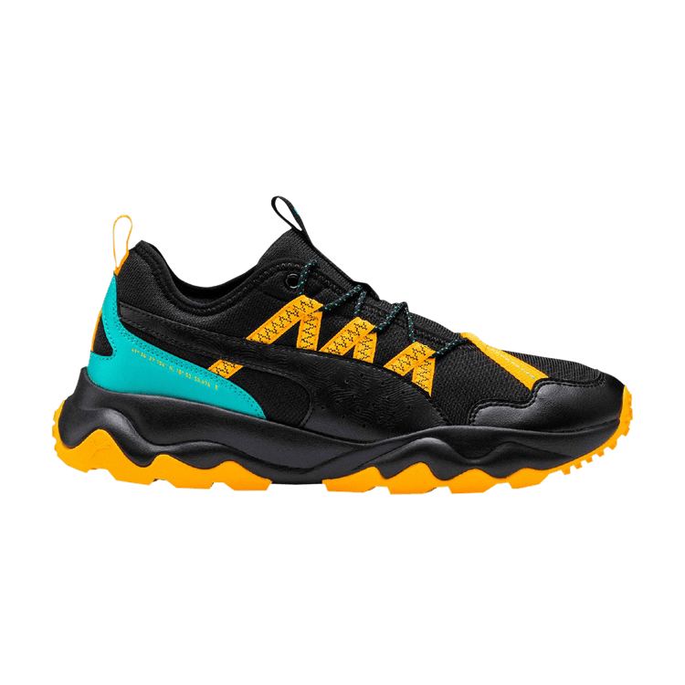 Puma Ember Trail 'Black Orange Alert' — Black/Turquoise/Orange Alert