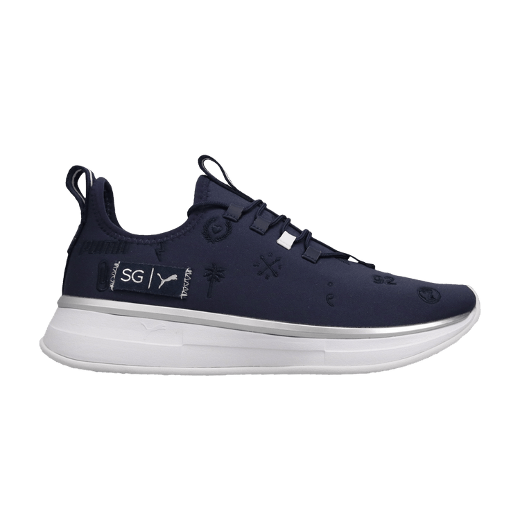 Puma Wmns SG x Runner Embroidery 'Peacoat' — Peacoat/Metallic Silver