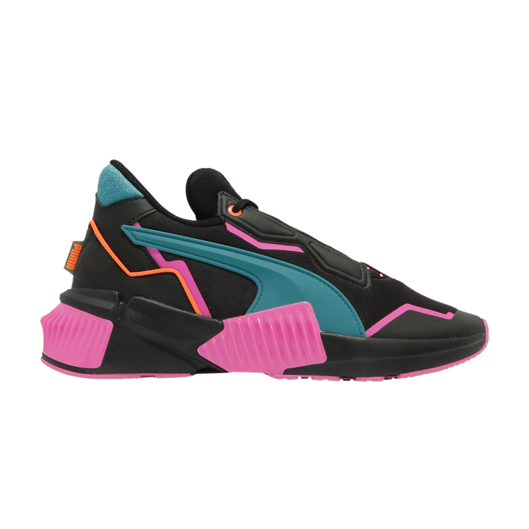 Puma First Mile x Wmns Provoke XT 'Black Luminous Pink' — Black/Luminous Pink/Green