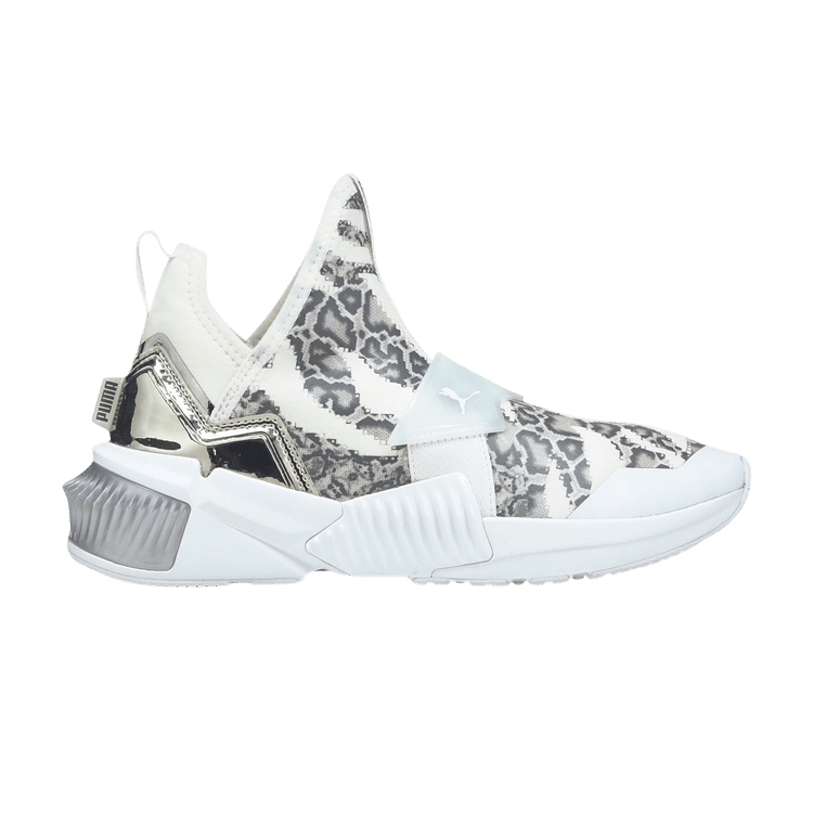Puma Wmns Provoke XT Mid 'Untamed - Black Metallic Silver' — White/Metallic Silver