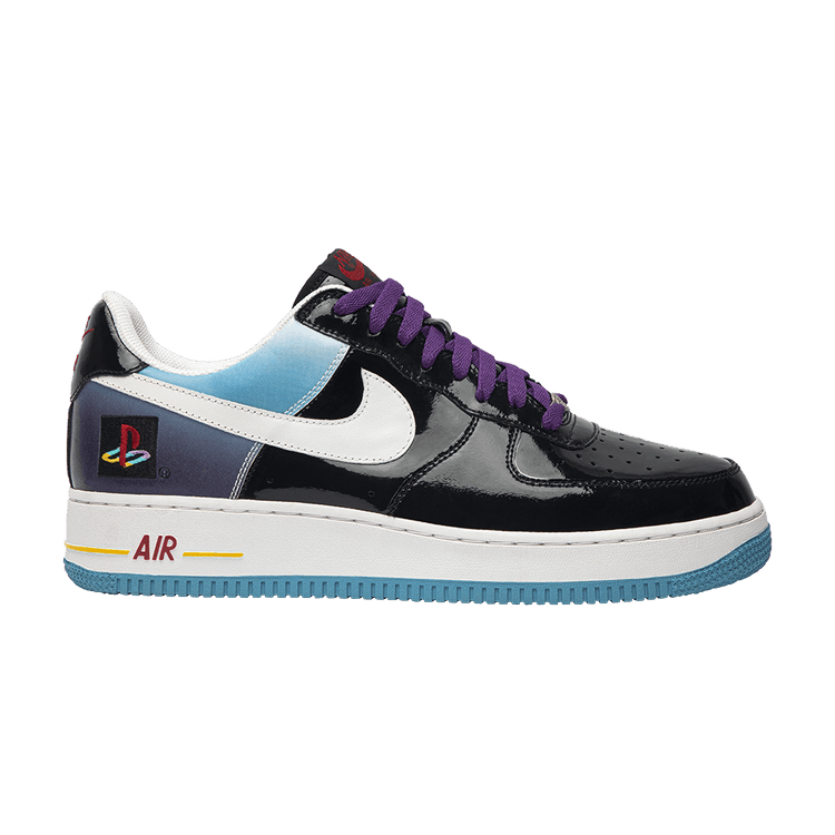 Nike Playstation x Air Force 1 Low Promo — Black/White-Varsity Purple-Varsity Red